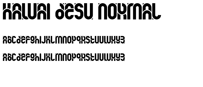kawai desu normal font